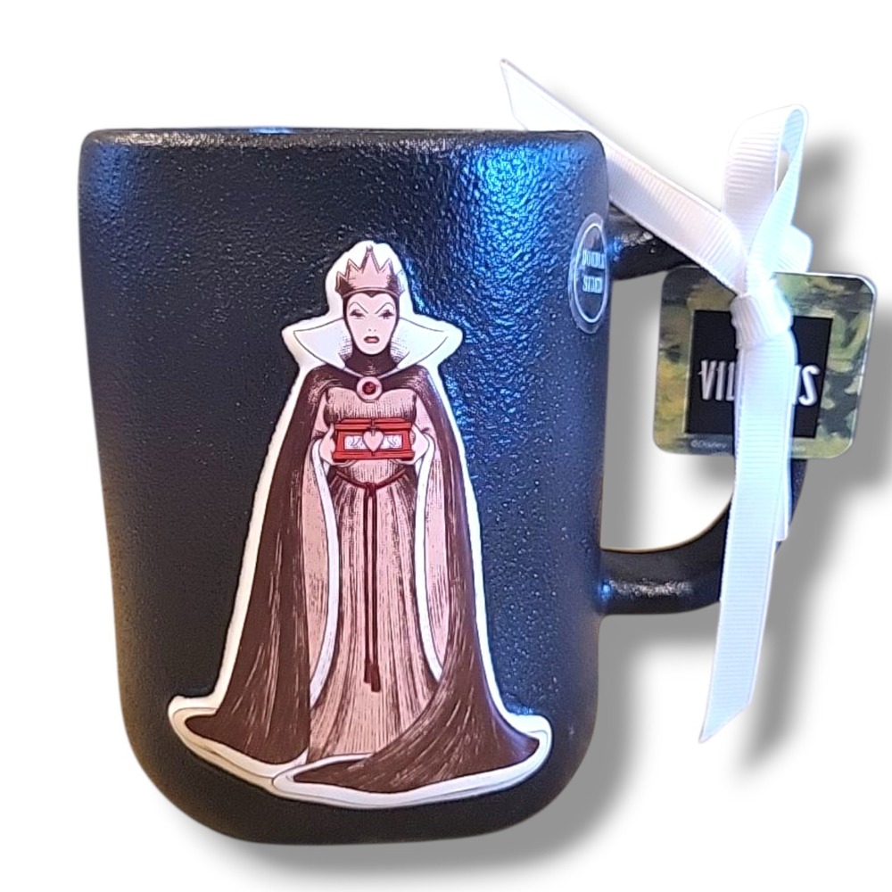 Rae Dunn Magenta Disney Villains Evil Queen Dark Magic Double Sided Textured Mug